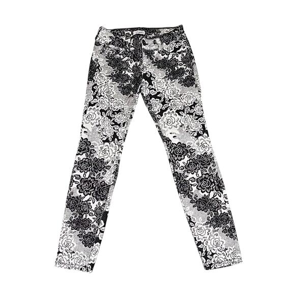 Candies Women's 3 Floral Pants Straight Cottage Core Low-Rise Country Coquette - Picture 2 of 8